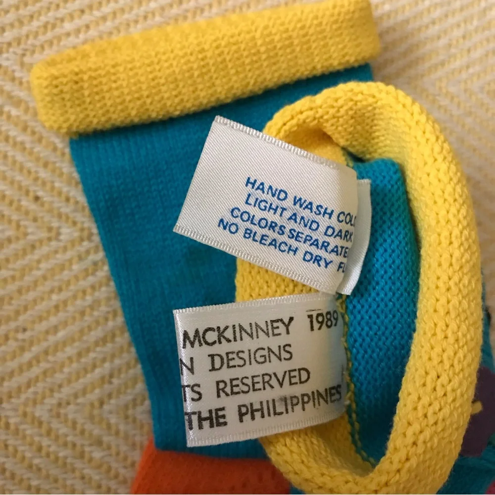 Vintage Colorful Appliqué Kids Socks
